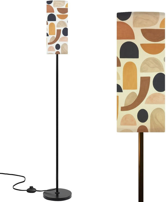 Floor Lamps for Living Room contemporary seamless aesthetic drawn abstract shapes balance Creative Modern Dimmable Floor Lamp with 3 Color Temperatures Standing Lamp for Bedroom Office Kids Room